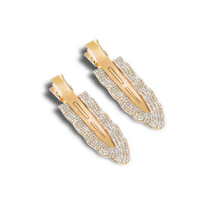 Pave Rhinestone Creaseless Clip Set