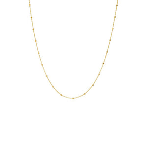 14K Gold Dainty Ball Chain Necklace 14K - Adina Eden's Jewels