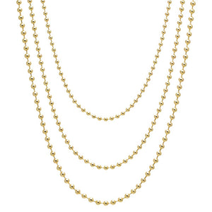 Chunky Beaded Ball Chain Necklace