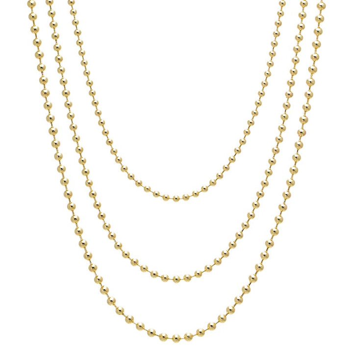 Chunky Beaded Ball Chain Necklace – Adina Eden
