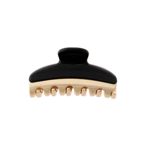 Black Small Colored Two Tone Claw Clip - Adina Eden's Jewels