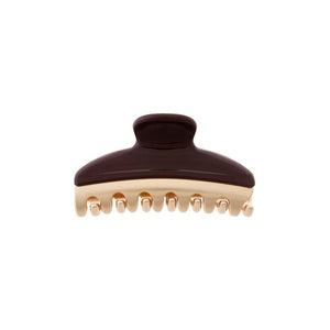 Burgundy Colored Two Tone Claw Clip - Adina Eden's Jewels