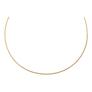 Solid Omega Chain Necklace