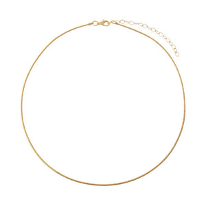 Solid Omega Chain Necklace