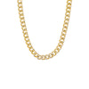 Gold Pave Accent Curb Link Necklace - Adina Eden's Jewels