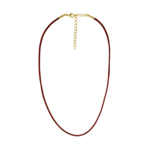 Colored Leather Rope Chain Choker Necklace