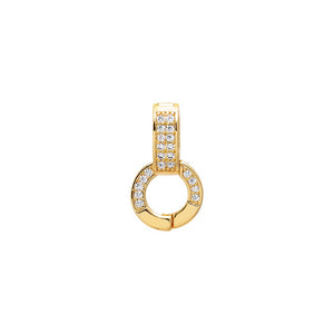 Gold Minimal Pave Charm - Adina Eden's Jewels
