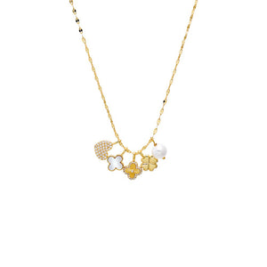 Gold Fun Charm Necklace Set - Adina Eden's Jewels
