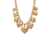 Gold Amour Bold Heart Necklace - Adina Eden's Jewels
