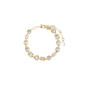 CZ Multi Shape Bezel Tennis Bracelet
