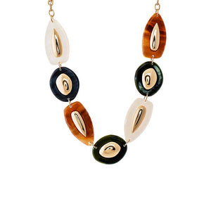Multi-Color Multi Color Resin Necklace - Adina Eden's Jewels