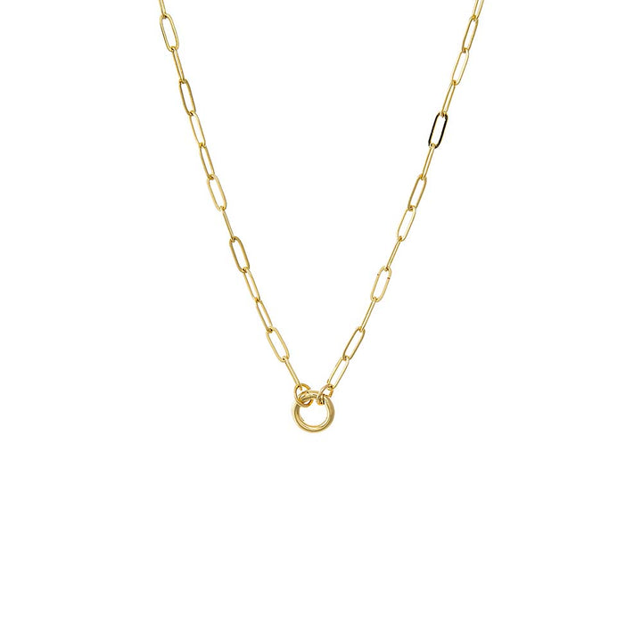 Paperclip Clicker Toggle Link Necklace – Adina Eden