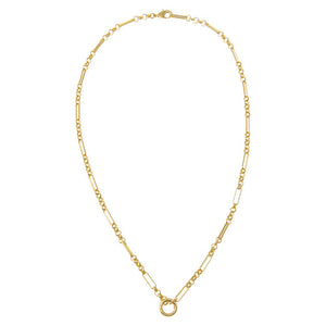 Solid Multi Chain Clicker Toggle Necklace - Adina Eden's Jewels