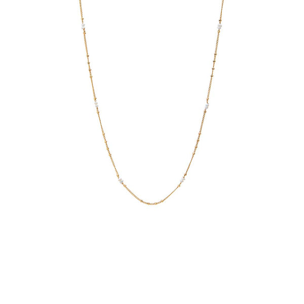 Pearl Station Chain Necklace – Adina Eden