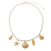 Pearl Ocean Charm Necklace - Adina Eden's Jewels