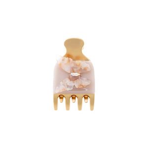 Pink Colored Butterfly Gold Accent Claw Clip - Adina Eden's Jewels