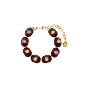 Red Ruby Charm Bracelet - Adina Eden's Jewels