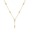 Marquise Drop CZ Lariat Necklace