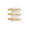 White Shimmer Acrylic Creaseless Hair Clip Trio - Adina Eden's Jewels