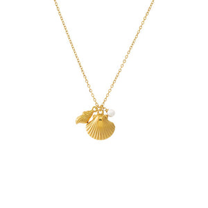 Gold Coastal Charm Necklace - Adina Eden's Jewels