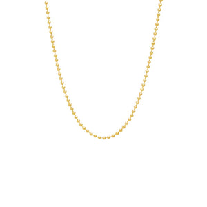 14K Gold / 15IN Solid Ball Link Chain Necklace 14K - Adina Eden's Jewels