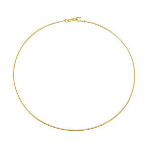 Solid Thin Wire Choker Necklace