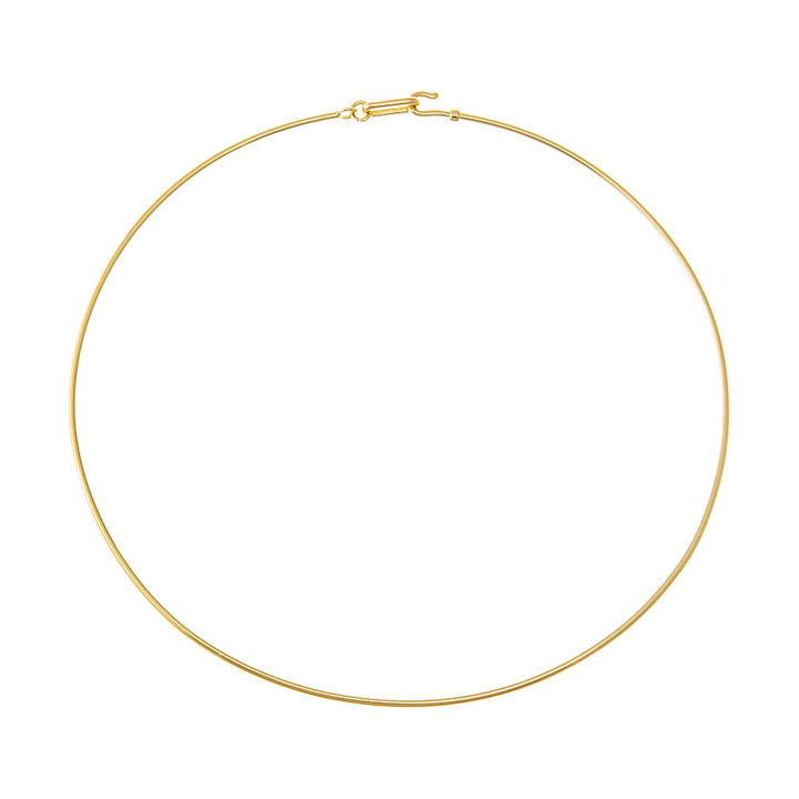Solid Thin Wire Choker Necklace – Adina Eden
