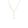 14K Gold Hebrew Vertical Name Drop Necklace 14K - Adina Eden's Jewels