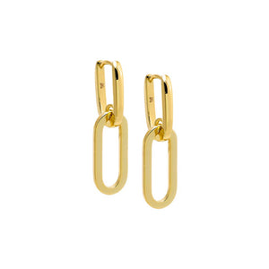Gold Gold Link Drop Earring - Adina Eden's Jewels