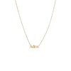 14K Gold / 3 Mini Solid Nameplate Chain Necklace 14K - Adina Eden's Jewels