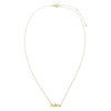Mini Solid Nameplate Chain Necklace 14K - Adina Eden's Jewels