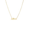 14K Gold / 3 Solid Mini Script Name Necklace 14K - Adina Eden's Jewels