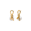 Pearl White Bow Pearl Stud Earrings - Adina Eden's Jewels