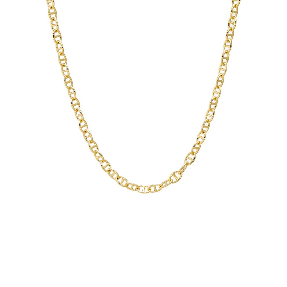 Gold Chunky Mariner Chain Necklace - Adina Eden's Jewels