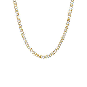 CZ Pave Cuban Choker Necklace - Adina Eden's Jewels