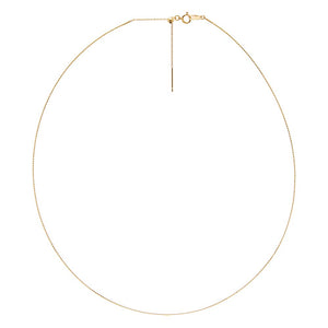 18K Gold Everyday Adjustable Fine Chain Necklace 18K - Adina Eden's Jewels