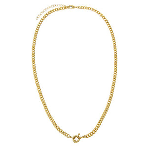 Toggle Cuban Chain Link Necklace