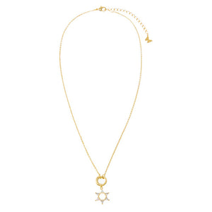 CZ Triangle Star Of David Toggle Necklace - Adina Eden's Jewels