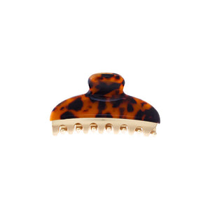 Tortoise Gold Accented Tortoise Claw Clip - Adina Eden's Jewels