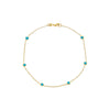 Turquoise Diamond By The Yard Anklet