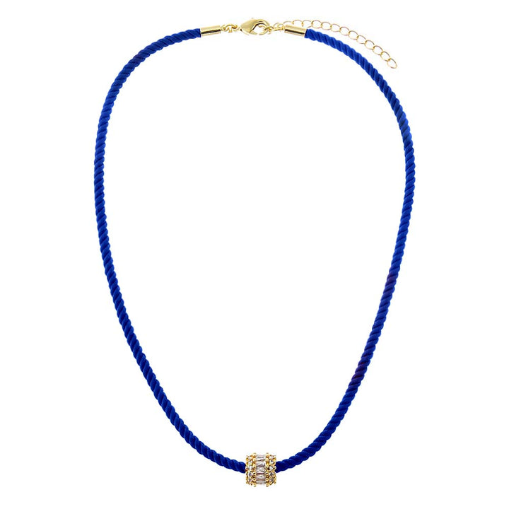 Colored Twisted Cotton Rope Necklace – Adina Eden
