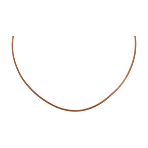 Colored Leather Rope Chain Necklace