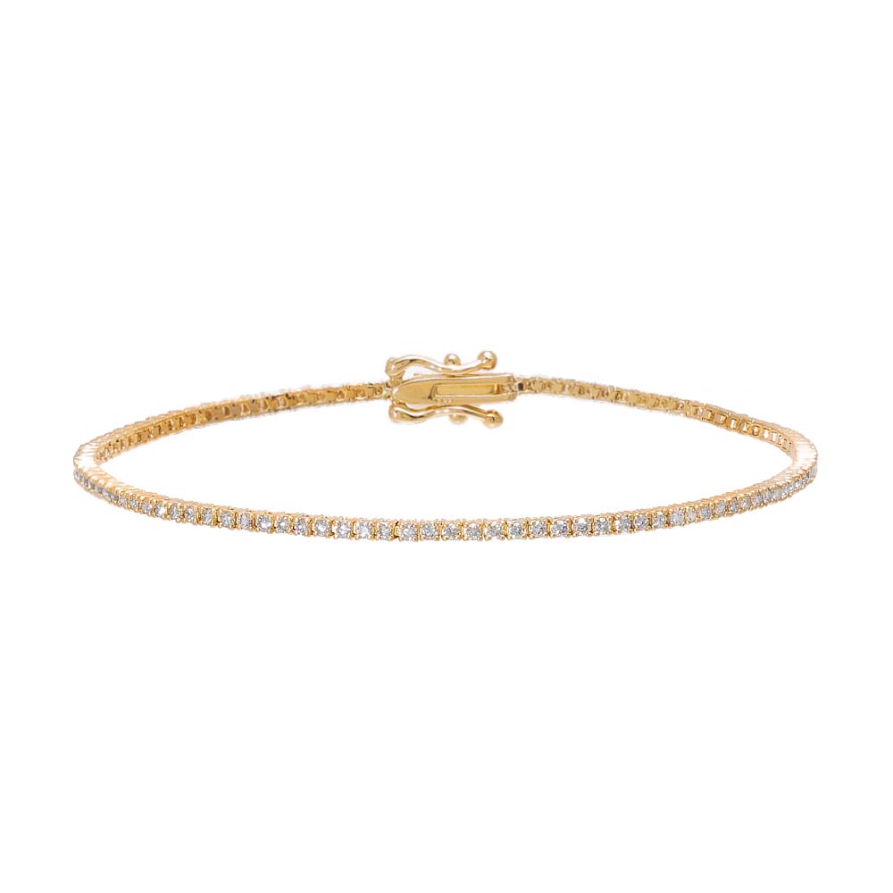 1CT Diamond Four Prongs Tennis Bracelet 14K