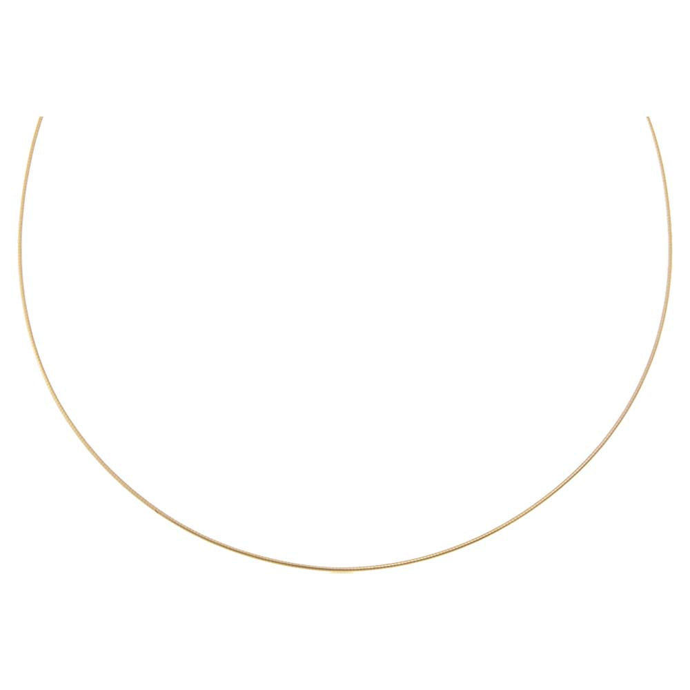 Round Omega Chain Necklace 14K - Adina Eden's Jewels