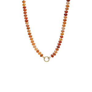 Multi-Color Sunset Mix Beaded Clicker Necklace - Adina Eden's Jewels