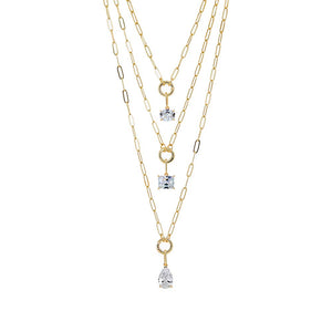 Colored CZ Emerald Charm