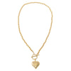 Beaded Heart Toggle Necklace - Adina Eden's Jewels