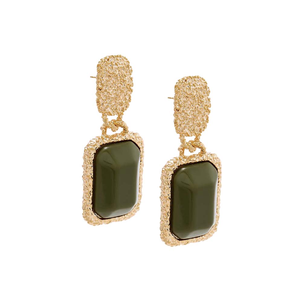 Colored Gem Drop Earrings - Adina Eden's Jewels