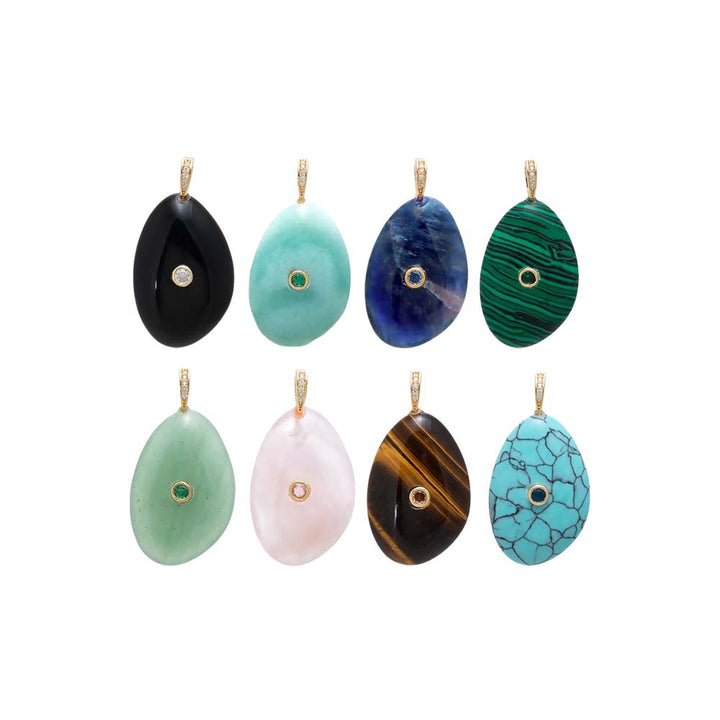 Green Beaded Clicker Necklace – Adina Eden