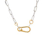 Two-Tone Two Tone Paperclip Chain Necklace - Adina Eden's Jewels